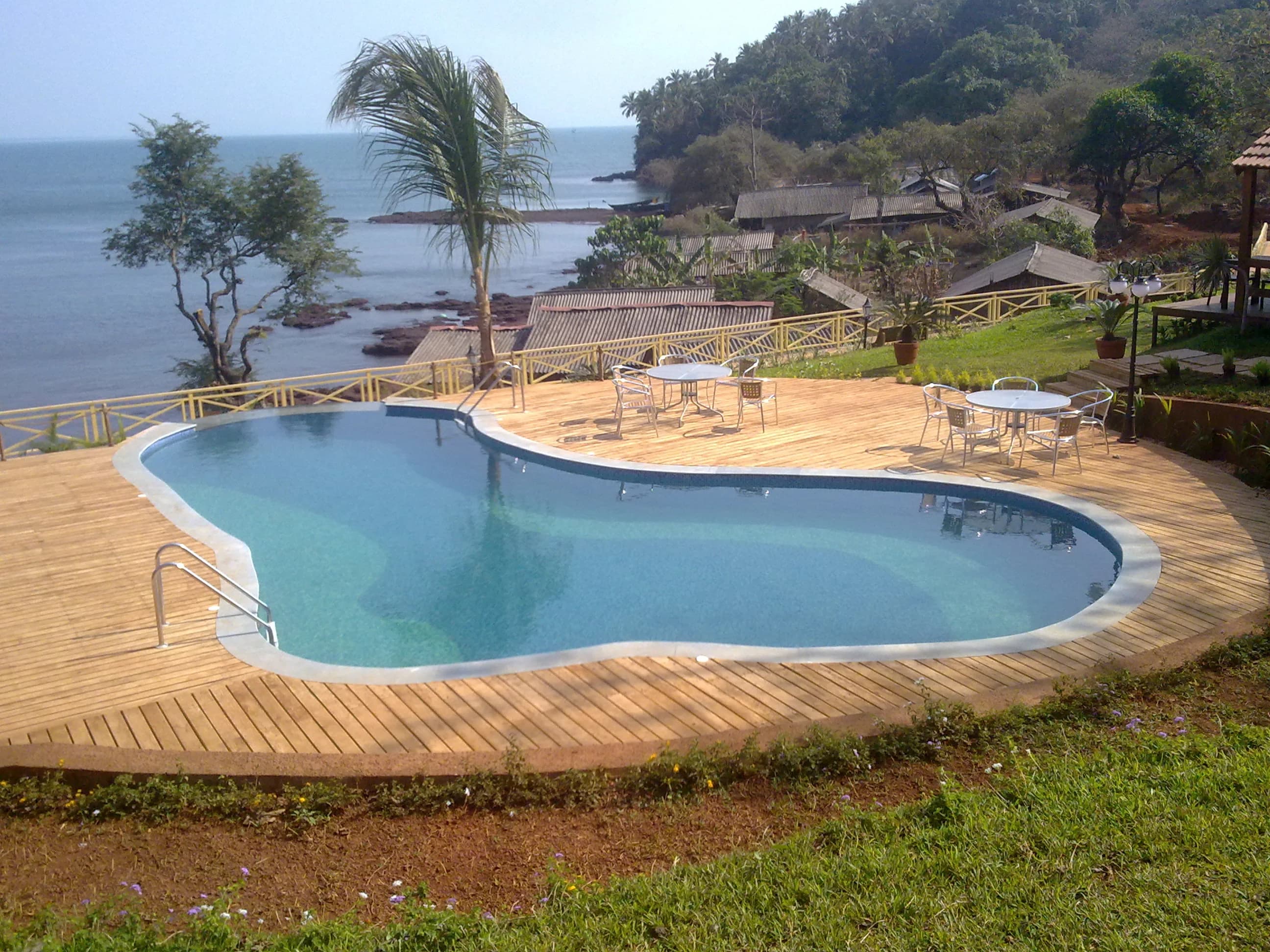 Pre-built pool installation